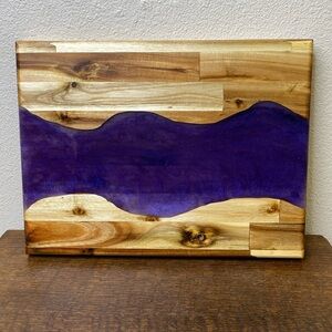 Purple River Charcuterie Board Handmade